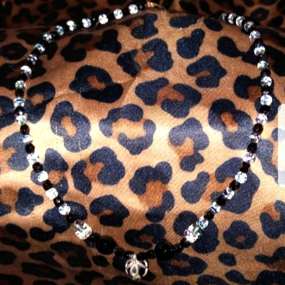 Women's H/M Black & Black/Pink Beaded Necklace - Picture 12 of 16